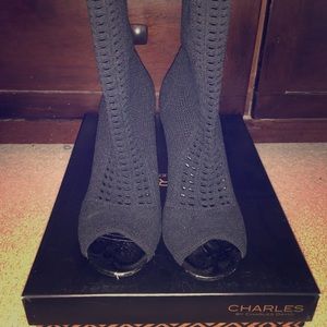 Charles by Charles David Peep Toe Booties